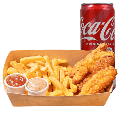 4er Crispy Tenders Menü