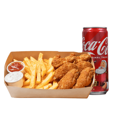 6er Hot Wings Menü